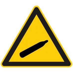 Warnzeichen Warnung vor Gasflaschen · MAGNETSCHILD