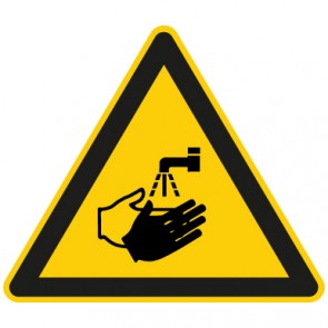 Warnzeichen Achtung, Hände waschen · MAGNETSCHILD