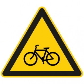 Warnschild Achtung Fahrradfahrer