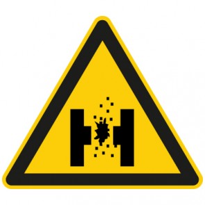 Warnschild Warnung vor geschmolzenem Metall