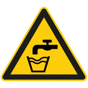 Warnschild Trinkwasser · selbstklebend