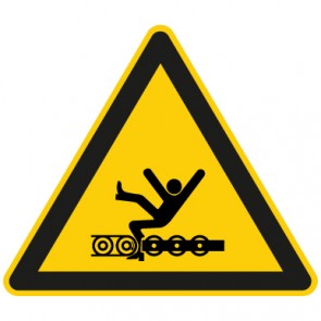 Warnzeichen Warnung vor Einzugsgefahr durch rotierende Walzen · MAGNETSCHILD