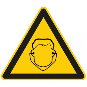 Warnzeichen Achtung, Gehörschutz tragen · MAGNETSCHILD