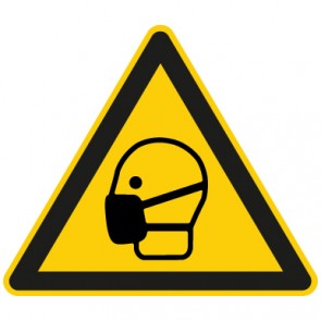 Warnzeichen Achtung, Mundschutz tragen · MAGNETSCHILD