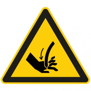 Warnschild Warnung vor Handverletzung