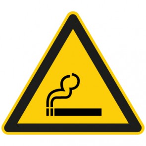 Aufkleber Warnzeichen Zigarette