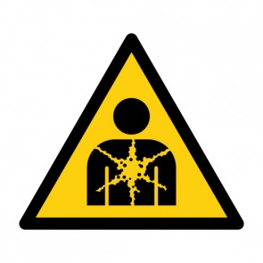 Aufkleber Warnzeichen Warnung vor gesundheitsgefährdenden Stoffen oder Gemischen · ISO 7010 W071 | stark haftend