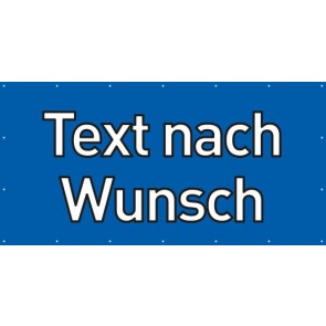 Banner Festivalbanner Wunschtext | blau