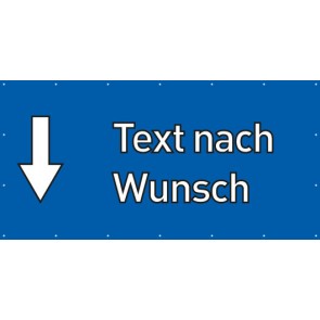 Banner Festivalbanner Wunschtext hier | blau