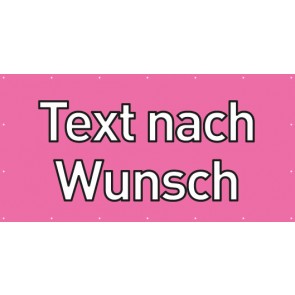 Banner Festivalbanner Wunschtext | rosa