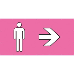 Banner Festivalbanner WC Herren rechts | rosa