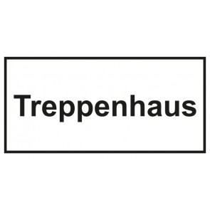 Tür-Schild Treppenhaus | weiss · schwarz · MAGNETSCHILD