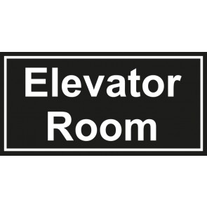 Tür-Aufkleber Elevator Room | schwarz · weiss | stark haftend