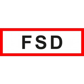 Feuerwehr Schild FDS · selbstklebend