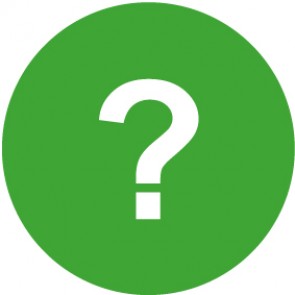 QS Zeichen Fragezeichen · grün | Schild