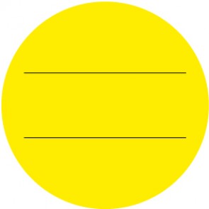 QS Zeichen Blanko 2 Striche · gelb | Magnetschild