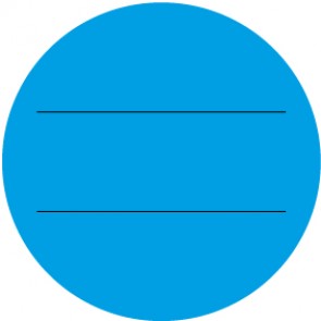 QS Zeichen Blanko 2 Striche · blau | Schild