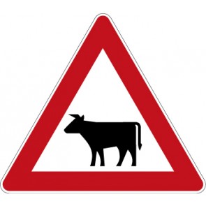 Verkehrzeichen Gefahrzeichen Viehtrieb · Zeichen 101-12  · MAGNETSCHILD