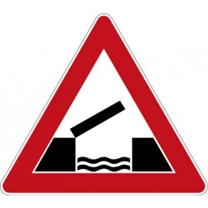 Schild Gefahrzeichen Bewegliche Brücke · Zeichen 101-55 