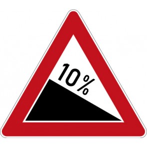 Verkehrzeichen Gefahrzeichen Gefälle · Zeichen 108-10  · MAGNETSCHILD