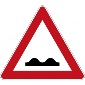 Verkehrsschild · Verkehrszeichen Gefahrzeichen Unebene Fahrbahn · Zeichen 112 
