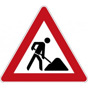 Verkehrzeichen Gefahrzeichen Arbeitsstelle · Zeichen 123  · MAGNETSCHILD