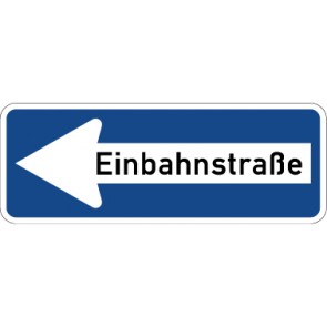 Aufkleber Vorschriftzeichen Einbahnstraße, linksweisend · Zeichen 220-10 | stark haftend - Verkehrszeichen STVO
