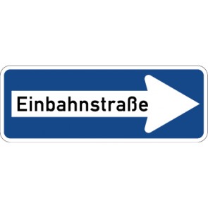 Aufkleber Vorschriftzeichen Einbahnstraße, rechtsweisend · Zeichen 220-20 | stark haftend - Verkehrszeichen STVO