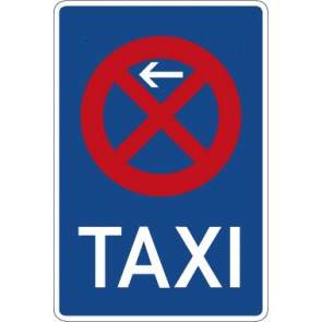 Aufkleber Vorschriftzeichen Taxenstand (Anfang), Aufstellung rechts · Zeichen 229-10 | stark haftend - Verkehrszeichen STVO