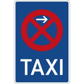 Verkehrzeichen Vorschriftzeichen Taxenstand (Anfang), Aufstellung links · Zeichen 229-21  · MAGNETSCHILD