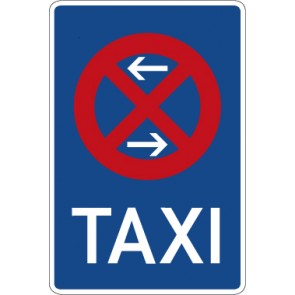Verkehrzeichen Vorschriftzeichen Taxenstand (Mitte), Aufstellung rechts · Zeichen 229-30  · MAGNETSCHILD