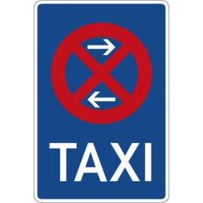 Verkehrzeichen Vorschriftzeichen Taxenstand (Mitte), Aufstellung links · Zeichen 229-31  · MAGNETSCHILD