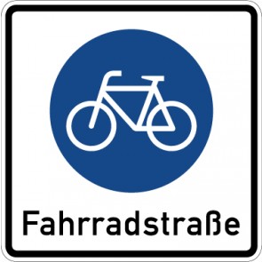 Magnetschild Vorschriftzeichen Beginn einer Fahrradstraße · Zeichen 244.1 