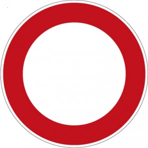 Magnetschild Vorschriftzeichen Verbot für Fahrzeuge Aller Art · Zeichen 250 
