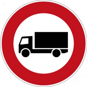 Verkehrzeichen Vorschriftzeichen Verbot für Kraftfahrzeuge mit einem zulässigen Gesamtgewicht · Zeichen 253  · MAGNETSCHILD