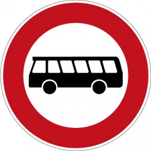 Verkehrsschild · Verkehrszeichen Vorschriftzeichen Verbot für Kraftomnibusse · Zeichen 257-54 