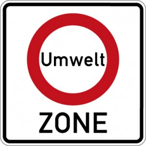 Verkehrzeichen Vorschriftzeichen Beginn eines Verkehrsverbots zur Verminderung schädlicher Luftverunreinigungen in einer Zone · Zeichen 270.1  · MAGNETSCHILD