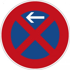 Verkehrsschild · Verkehrszeichen Vorschriftzeichen Absolutes Halteverbot (Anfang), Aufstellung rechts · Zeichen 283-10 