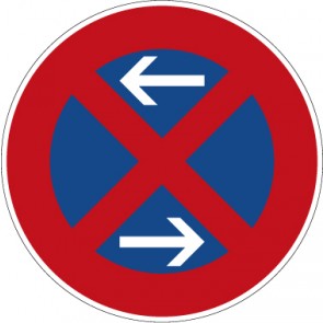 Verkehrzeichen Vorschriftzeichen Absolutes Halteverbot (Mitte), Aufstellung rechts · Zeichen 283-30  · MAGNETSCHILD