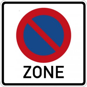 Schild Vorschriftzeichen Beginn eines eingeschränkten Halteverbotes für eine Zone · Zeichen 290.1 