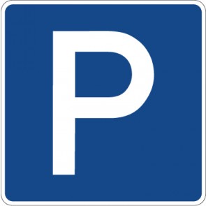 Verkehrzeichen Richtzeichen Parken · Zeichen 314  · MAGNETSCHILD