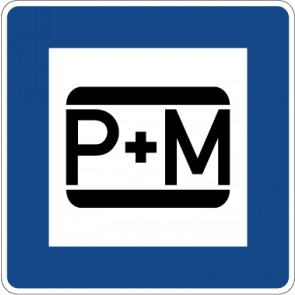Verkehrzeichen Richtzeichen Parken und Mitfahren · Zeichen 316-50  · MAGNETSCHILD