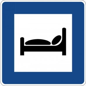 Schild Richtzeichen Autobahnhotel · Zeichen 365-55 