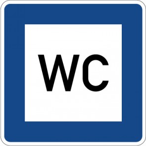 Schild Richtzeichen Toilette · Zeichen 365-58 