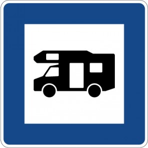 Verkehrzeichen Richtzeichen Wohnmobilplatz · Zeichen 365-67  · MAGNETSCHILD