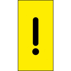 Schild Sonderzeichen Ausrufezeichen | schwarz · gelb