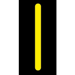 Aufkleber Sonderzeichen Pipe | gelb · schwarz
