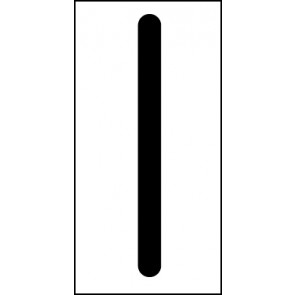 Schild Sonderzeichen Pipe | schwarz · weiß selbstklebend