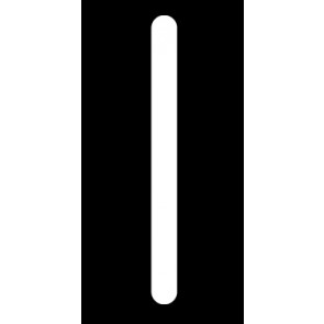 Schild Sonderzeichen Pipe | weiß · schwarz selbstklebend