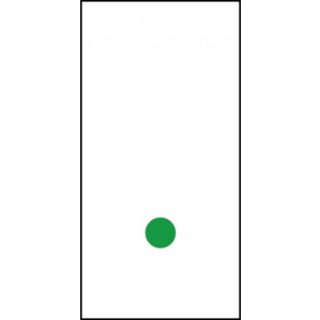 Schild Sonderzeichen Punkt | grün · weiß